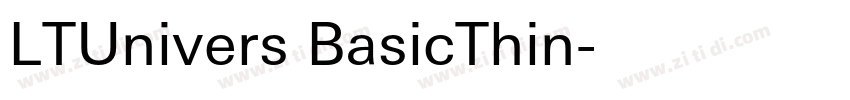 LTUnivers BasicThin字体转换
